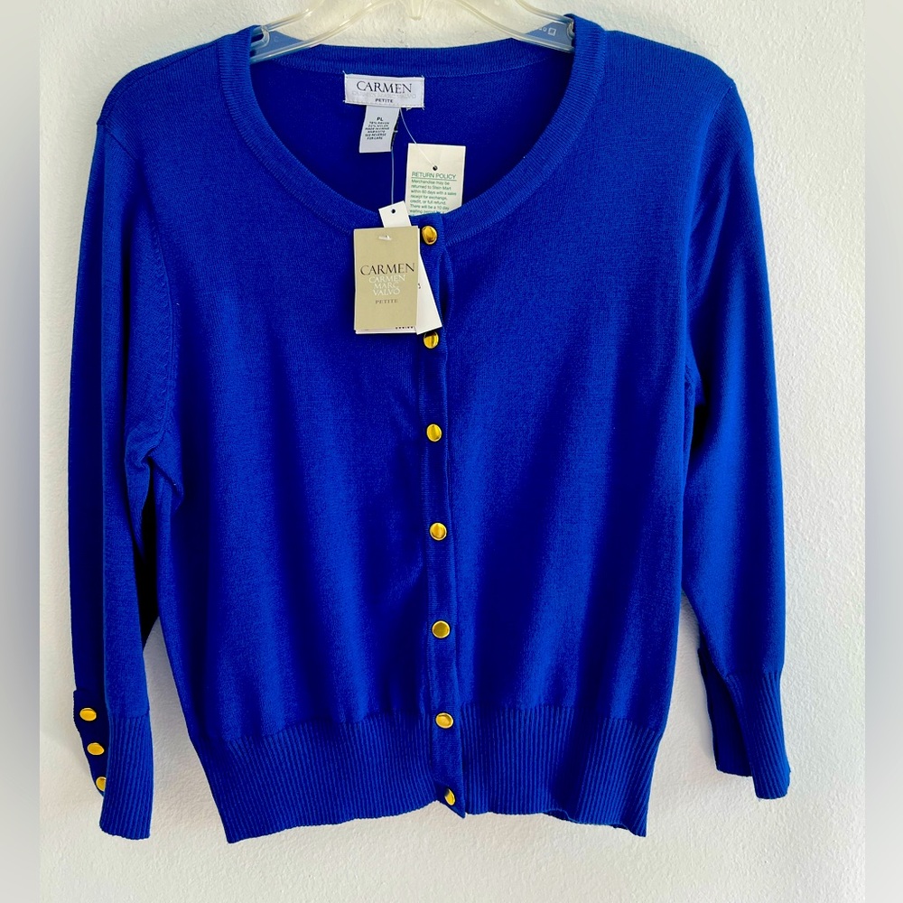 Royal blue Cardigan.